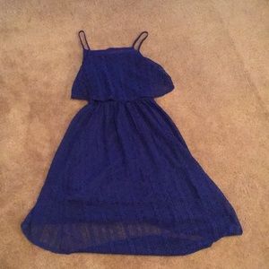 Blue midi dress